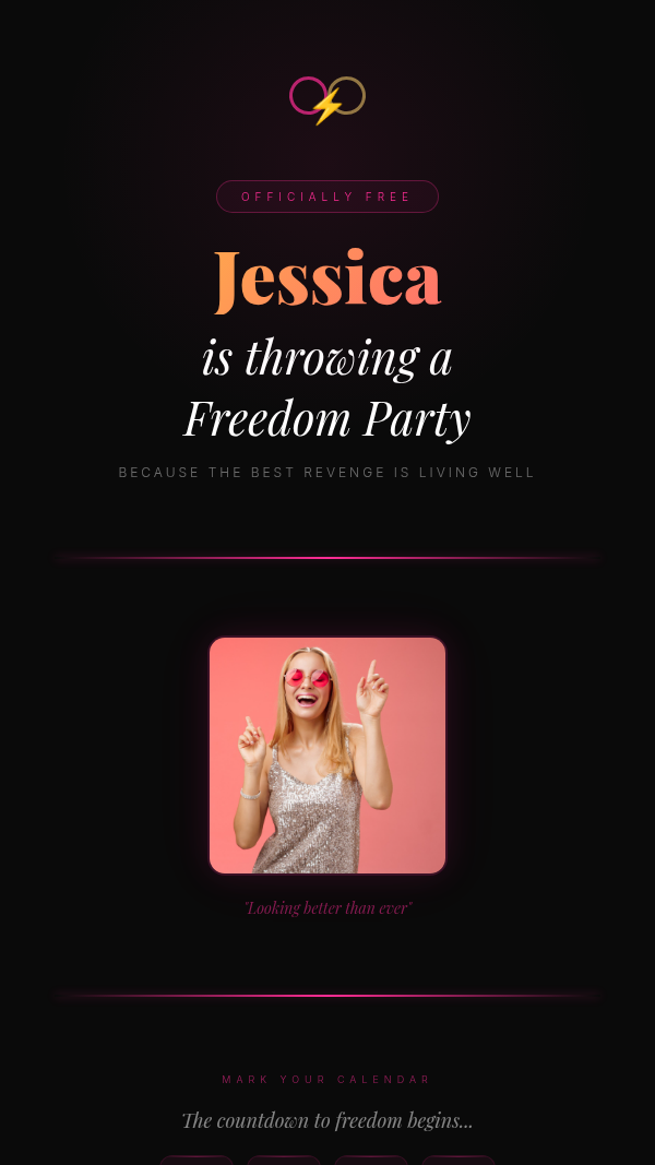 Freedom Party invitation preview