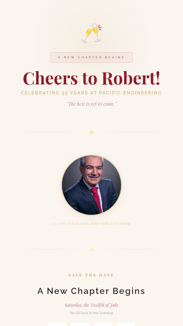 Classic Celebration invitation preview